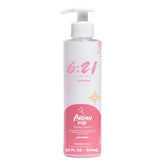 621 Argan Milk Leave-In bottle pour illustrating lightweight detangling.