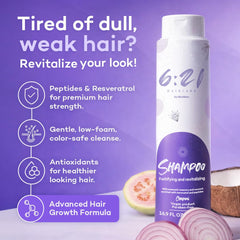 621 Haircare peptides caffeine close-up—may support stronger-feeling hair from roots