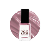786 Cosmetics breathable nail polish bottle highlight, showcasing fast-drying, long-wearing performance.