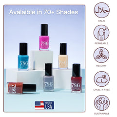786 Cosmetics halal-certified packaging, confirming cruelty-free vegan beauty option.