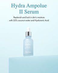 Serum texture close-up of 9 Wishes Hydra Ampoule II highlights a lightweight, moisturizing feel.