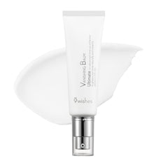 9 Wishes VB Ultimate Tone-Up Cream bottle close-up showing a smooth makeup-ready finish