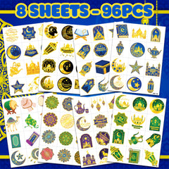 91TATTOOS Cute kid-design tattoos sheet, easy application for party activities.