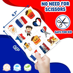 91TATTOOS Paris flag pre-cut tattoos sheet with skin-friendly materials for sensitive skin