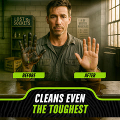 Grip Clean nail-brush helps scrub under nails and around cuticles for a clean finish.