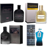A CENTER Valentine Milano bottle front, premium design for elegant evenings.