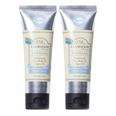 A La Maison Moisturizing Cream two-pack tube, sea salt scent hydrates dry hands.