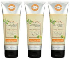 A La Maison Orange Bergamot Body Lotion bottle for hydrating skin with a light, non-greasy feel.