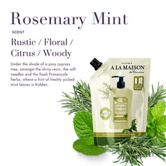 A LA MAISON Rosemary Mint 3-pack refill emphasizes sustainable supply for daily use