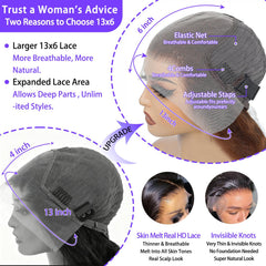 A8 3D dome glueless cap ensures comfortable, secure wear without tape.