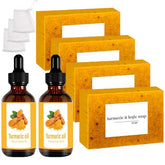 Aacnre turmeric soap lemon bar ready for daily face and body cleansing.