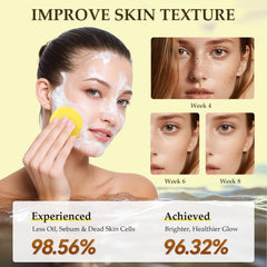 AAGJ Turmeric Kojic Acid pads microfiber side closeup shows gentle exfoliation.