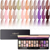 ABAC Solid Gel Nail Polish Ombre Kit with vibrant color palette for gradient nails