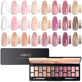 ABAC Solid Jelly Gel Nail Polish Set 24 colors front view for DIY salon use
