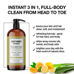 ABBOT KINNEY APOTHECARY 32oz pump bottle ready for daily use