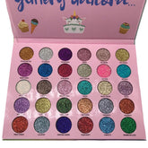 ABELYN 30-color glitter eyeshadow palette for vibrant party-ready looks