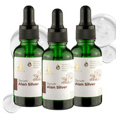 ABERA Alan Silver Serum bottle close-up highlighting lightweight hydration