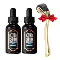 ABERA Men Retinol Serum bottle for smoother, hydrated skin.