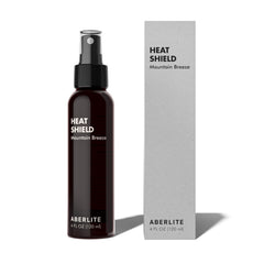 Aberlite Heat Shield bottle pour shows fast-absorbing protection for hair and beard during styling.