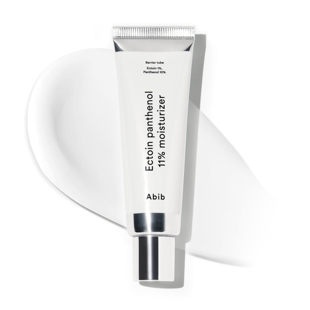 Abib Ectoin Panthenol 11% Moisturizer barrier tube packaging highlights the generous 50 mL size.