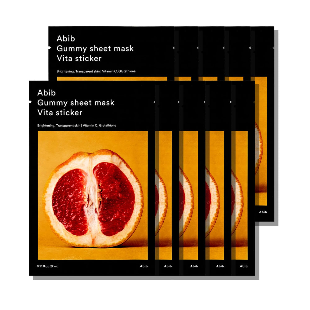 Abib Gummy Sheet Mask Vita Sticker pack delivers spa-like hydration at home