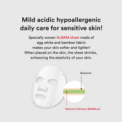 Abib Heartleaf Fit mask on the face delivers soothing, gentle treatment