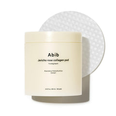 Abib Jericho Rose Collagen Pad pack shot for firming skincare.