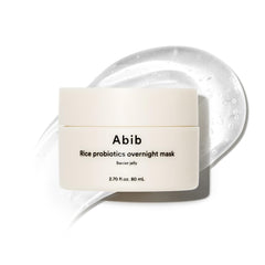 Abib Rice Probiotics Overnight Mask Barrier Jelly bottle front ready for overnight hydration.