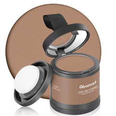 Abomet Hairline Powder compact with mirror for on-the-go root touch-ups and quick coverage.