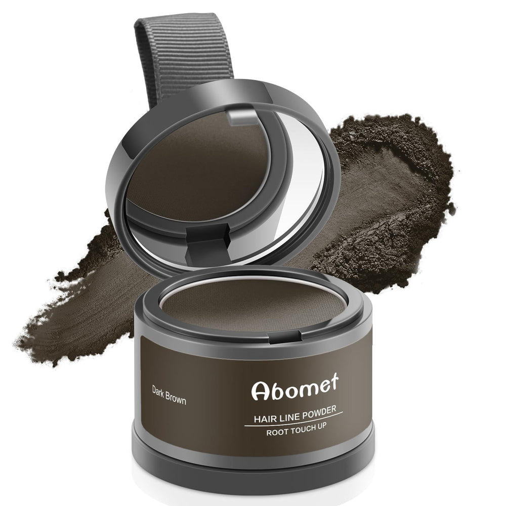 Abomet root touch up compact with mirror for quick gray coverage.