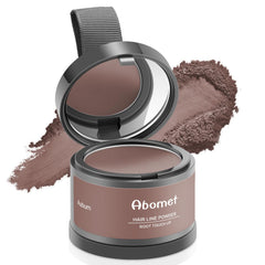 Abomet Root Touch Up Powder packaging designed for on-the-go root coverage.