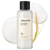 About Me Rice Makgeolli Toner bottle for daily hydration and fermentation-based care