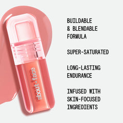 about-face Blush Rush swatch texture highlights rich pigment.