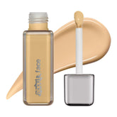About-face The Performer olive foundation bottle showing buildable coverage for daily wear.