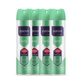 ABOVE 48-hour antiperspirant bottle shows long-lasting sweat control for daily wear.