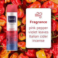 ABOVE 48 Hours Personalities dry spray applied for quick refresh.