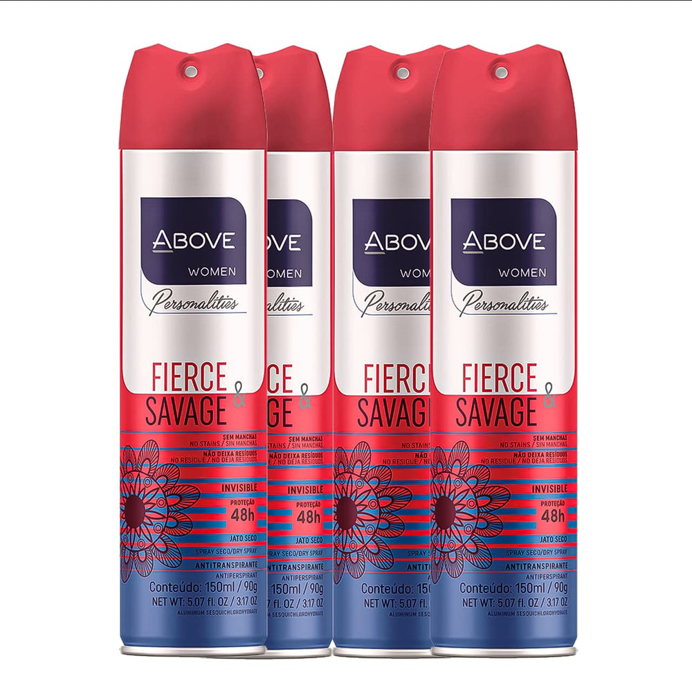 ABOVE Fierce and Savage 4pc packaging shows travel-ready set.