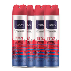 ABOVE Fierce and Savage 4pc packaging shows travel-ready set.