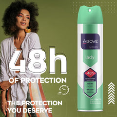 ABOVE fresh scent diffusion offers a refreshing fragrance for all-day confidence.