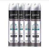 Above Ocean 48 Hours Element Dry Spray shown with packaging for all day freshness