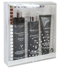 abril et nature Molecular Therapy shampoo bottle shows strengthened hair care benefits