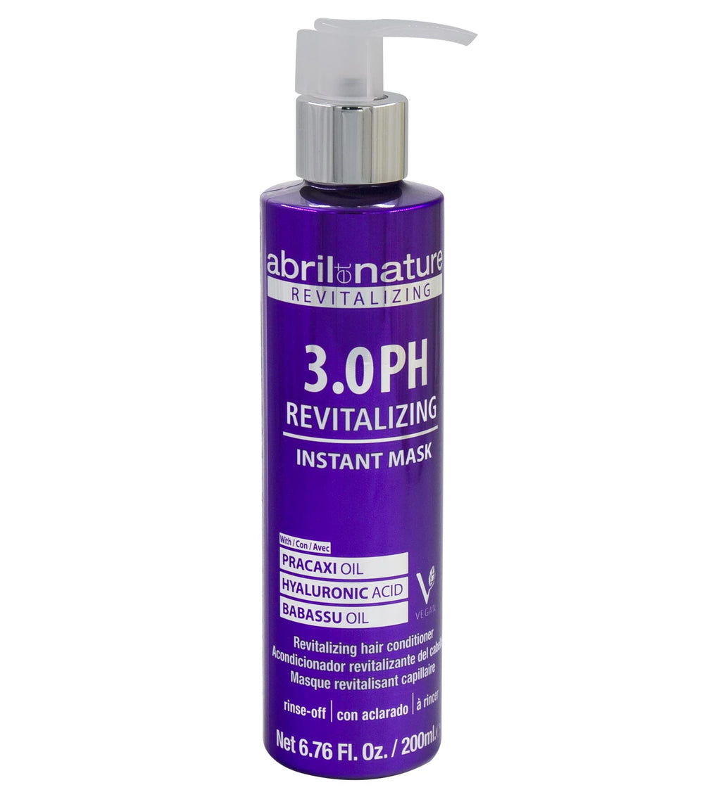 abril et nature Professional Mask 3.0 PH bottle pour protects color and boosts shine.