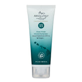 Absolutely Natural SPF 15 sunscreen bottle front view for daily sun protection.