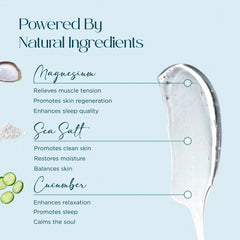 Abundant Natural Health Ocean Soothe Shampoo foam-lather texture on hair.