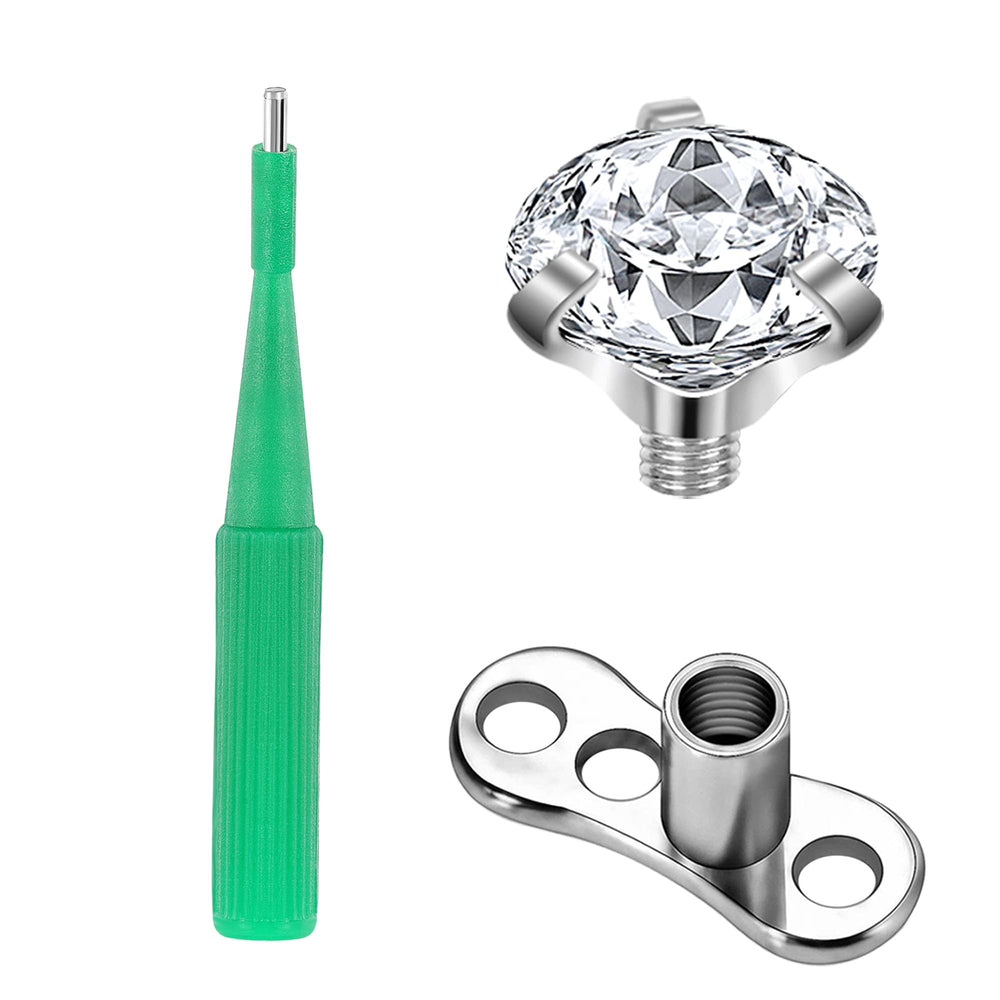 AccGin disposable biopsy punch with protective handle for safe, precise skin piercing.