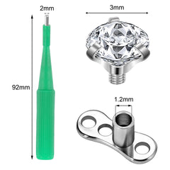 AccGin stainless steel dermal punch edge delivers clean, precise cuts for piercing tasks.