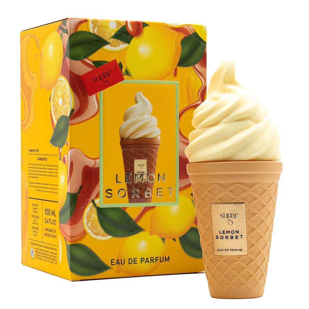 A CENTER Lemon Sorbet bottle front view for daily freshness.