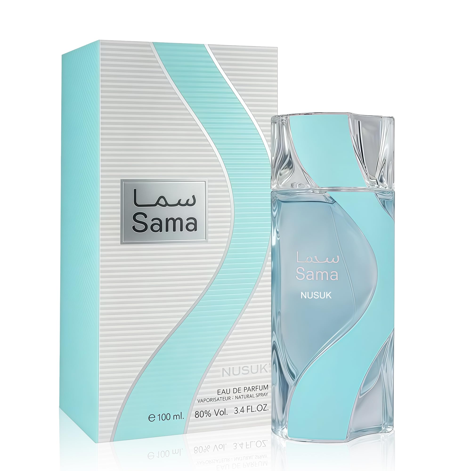A CENTER Nusuk Sama bottle front with premium design for confident evenings.