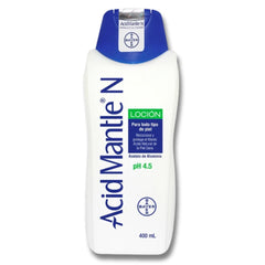 Acid Mantle N Ph4.5 Lotion bottle pour shows smooth hydration for sensitive skin