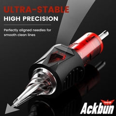 Ackbun 1003rl needle-pack for precise outlines.